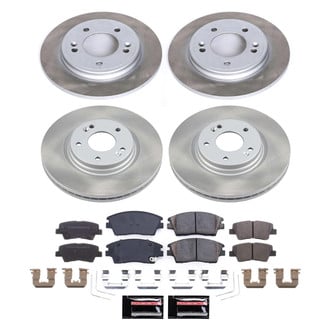 PowerStop® - Semi Coated Front and Rear Disc Brake Kit