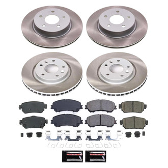 PowerStop® - Semi Coated Front and Rear Disc Brake Kit