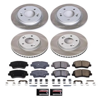 PowerStop® - Semi Coated Front and Rear Disc Brake Kit