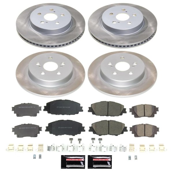  PowerStop® - Semi Coated Front and Rear Disc Brake Kit