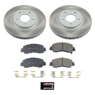 PowerStop® SC8424 - Semi Coated Front Disc Brake Kit