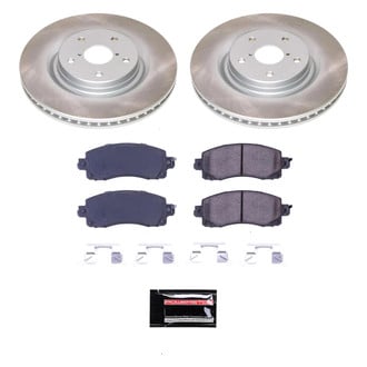 PowerStop® - Semi Coated Front Disc Brake Kit