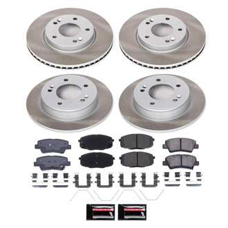 PowerStop® - Semi Coated Front and Rear Disc Brake Kit