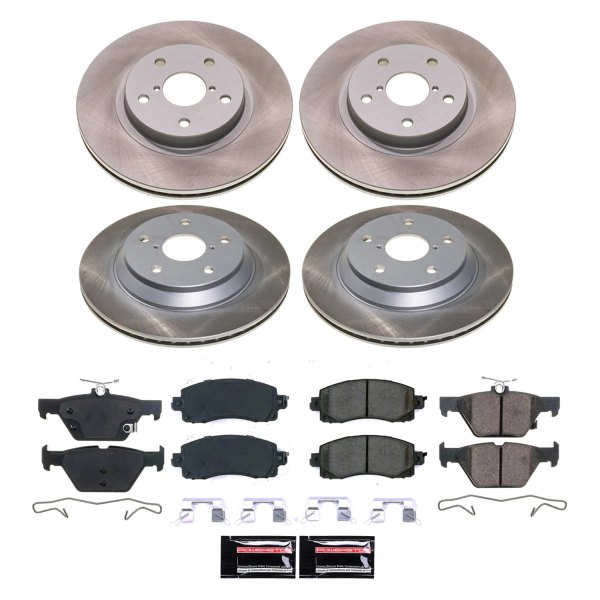  PowerStop® - Semi Coated Front and Rear Disc Brake Kit