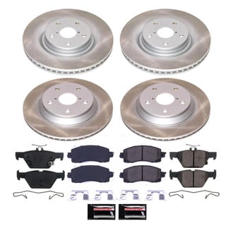 PowerStop® - Semi Coated Front and Rear Disc Brake Kit