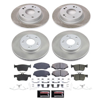 PowerStop® - Semi Coated Front and Rear Disc Brake Kit