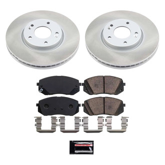 PowerStop® - Semi Coated Front Disc Brake Kit