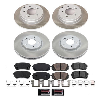PowerStop® - Semi Coated Front and Rear Disc Brake Kit