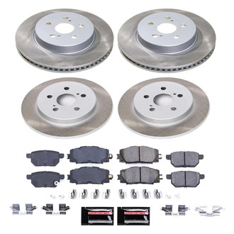 PowerStop® - Semi Coated Front and Rear Disc Brake Kit