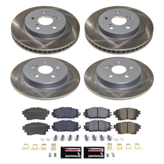 PowerStop® - Semi Coated Front and Rear Disc Brake Kit
