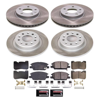 PowerStop® - Semi Coated Front and Rear Disc Brake Kit