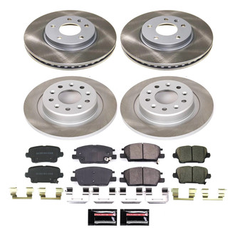 PowerStop® - Semi Coated Front and Rear Disc Brake Kit