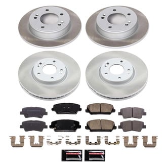 PowerStop® - Semi Coated Front and Rear Disc Brake Kit