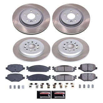 PowerStop® - Semi Coated Front and Rear Disc Brake Kit