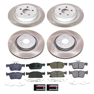 PowerStop® - Semi Coated Front and Rear Disc Brake Kit