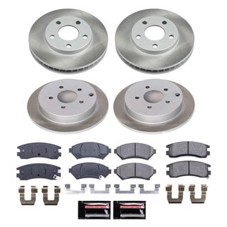 PowerStop® - Semi Coated Front and Rear Disc Brake Kit