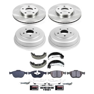 PowerStop® - Semi Coated Front and Rear Disc Brake Kit