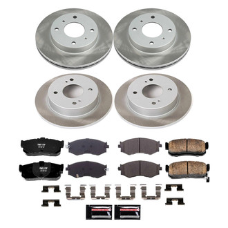 PowerStop® - Semi Coated Front and Rear Disc Brake Kit