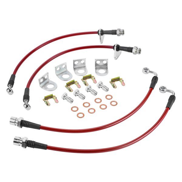 PowerStop® - Stainless Steel Braided Front and Rear Brake Hose Kit