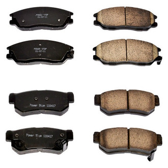 PowerStop® - Z16 Evolution Clean Ride Ceramic Front and Rear Disc Brake Pad Set
