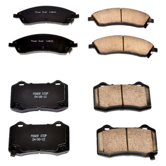 PowerStop® - Z16 Evolution Clean Ride Ceramic Front and Rear Disc Brake Pad Set