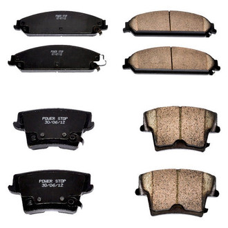 PowerStop® - Z16 Evolution Clean Ride Ceramic Front and Rear Disc Brake Pad Set