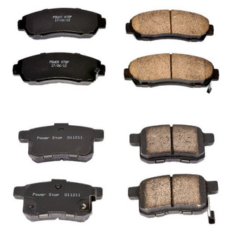 PowerStop® - Z16 Evolution Clean Ride Ceramic Front and Rear Disc Brake Pad Set