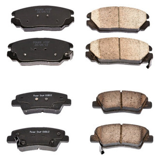 PowerStop® - Z16 Evolution Clean Ride Ceramic Front and Rear Disc Brake Pad Set