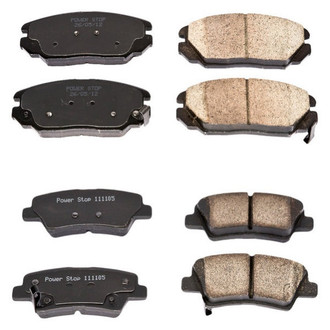 PowerStop® - Z16 Evolution Clean Ride Ceramic Front and Rear Disc Brake Pad Set