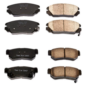 PowerStop® - Z16 Evolution Clean Ride Ceramic Front and Rear Disc Brake Pad Set