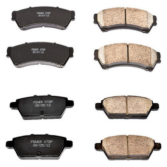 PowerStop® - Z16 Evolution Clean Ride Ceramic Front and Rear Disc Brake Pad Set