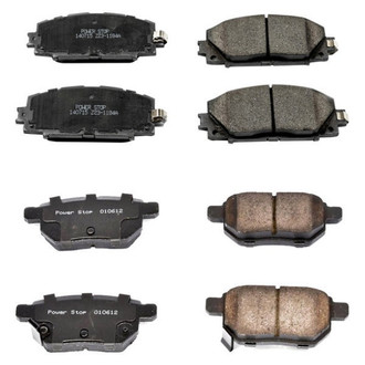 PowerStop® - Z16 Evolution Clean Ride Ceramic Front and Rear Disc Brake Pad Set