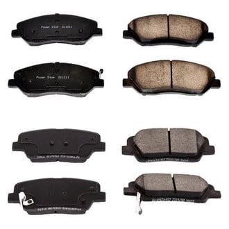 PowerStop® - Z16 Evolution Clean Ride Ceramic Front and Rear Disc Brake Pad Set