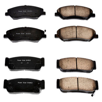 PowerStop® - Z16 Evolution Clean Ride Ceramic Front and Rear Disc Brake Pad Set