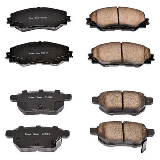 PowerStop® - Z16 Evolution Clean Ride Ceramic Front and Rear Disc Brake Pad Set