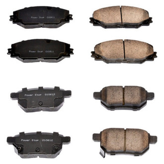 PowerStop® - Z16 Evolution Clean Ride Ceramic Front and Rear Disc Brake Pad Set