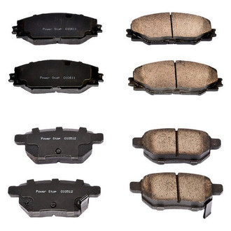 PowerStop® - Z16 Evolution Clean Ride Ceramic Front and Rear Disc Brake Pad Set