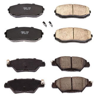 PowerStop® - Z16 Evolution Clean Ride Ceramic Front and Rear Disc Brake Pad Set