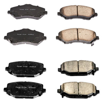 PowerStop® - Z16 Evolution Clean Ride Ceramic Front and Rear Disc Brake Pad Set