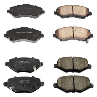 PowerStop® - Z16 Evolution Clean Ride Ceramic Front and Rear Disc Brake Pad Set
