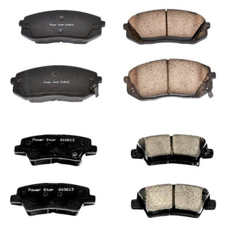 PowerStop® - Z16 Evolution Clean Ride Ceramic Front and Rear Disc Brake Pad Set