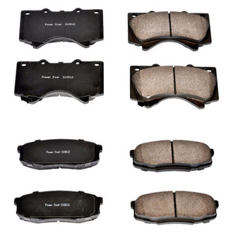 PowerStop® - Z16 Evolution Clean Ride Ceramic Front and Rear Disc Brake Pad Set