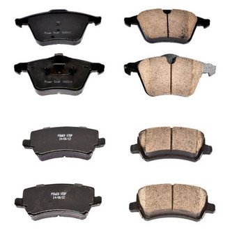 PowerStop® - Z16 Evolution Clean Ride Ceramic Front and Rear Disc Brake Pad Set