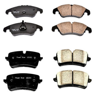 PowerStop® - Z16 Evolution Clean Ride Ceramic Front and Rear Disc Brake Pad Set