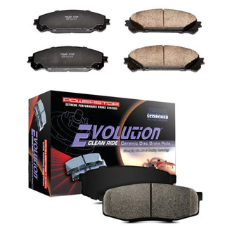 PowerStop® - Z16 Evolution Clean Ride Ceramic Front and Rear Disc Brake Pad Set