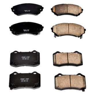 PowerStop® - Z16 Evolution Clean Ride Ceramic Front and Rear Disc Brake Pad Set