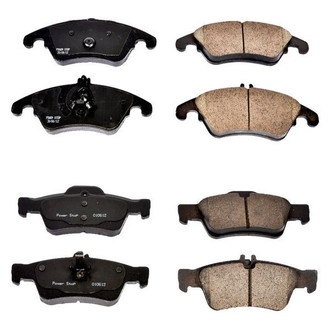 PowerStop® - Z16 Evolution Clean Ride Ceramic Front and Rear Disc Brake Pad Set