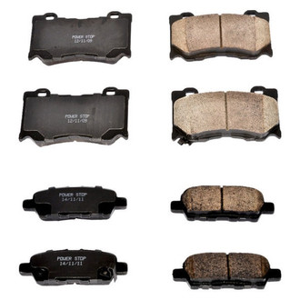 PowerStop® - Z16 Evolution Clean Ride Ceramic Front and Rear Disc Brake Pad Set