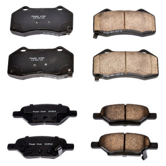 PowerStop® - Z16 Evolution Clean Ride Ceramic Front and Rear Disc Brake Pad Set
