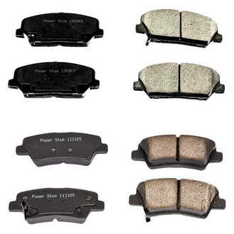 PowerStop® - Z16 Evolution Clean Ride Ceramic Front and Rear Disc Brake Pad Set